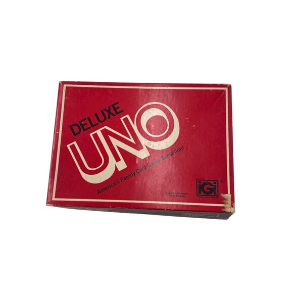 Deluxe Uno Card Game 1978 By International Games Complete With Box Cards & Score - Picture 12 of 14